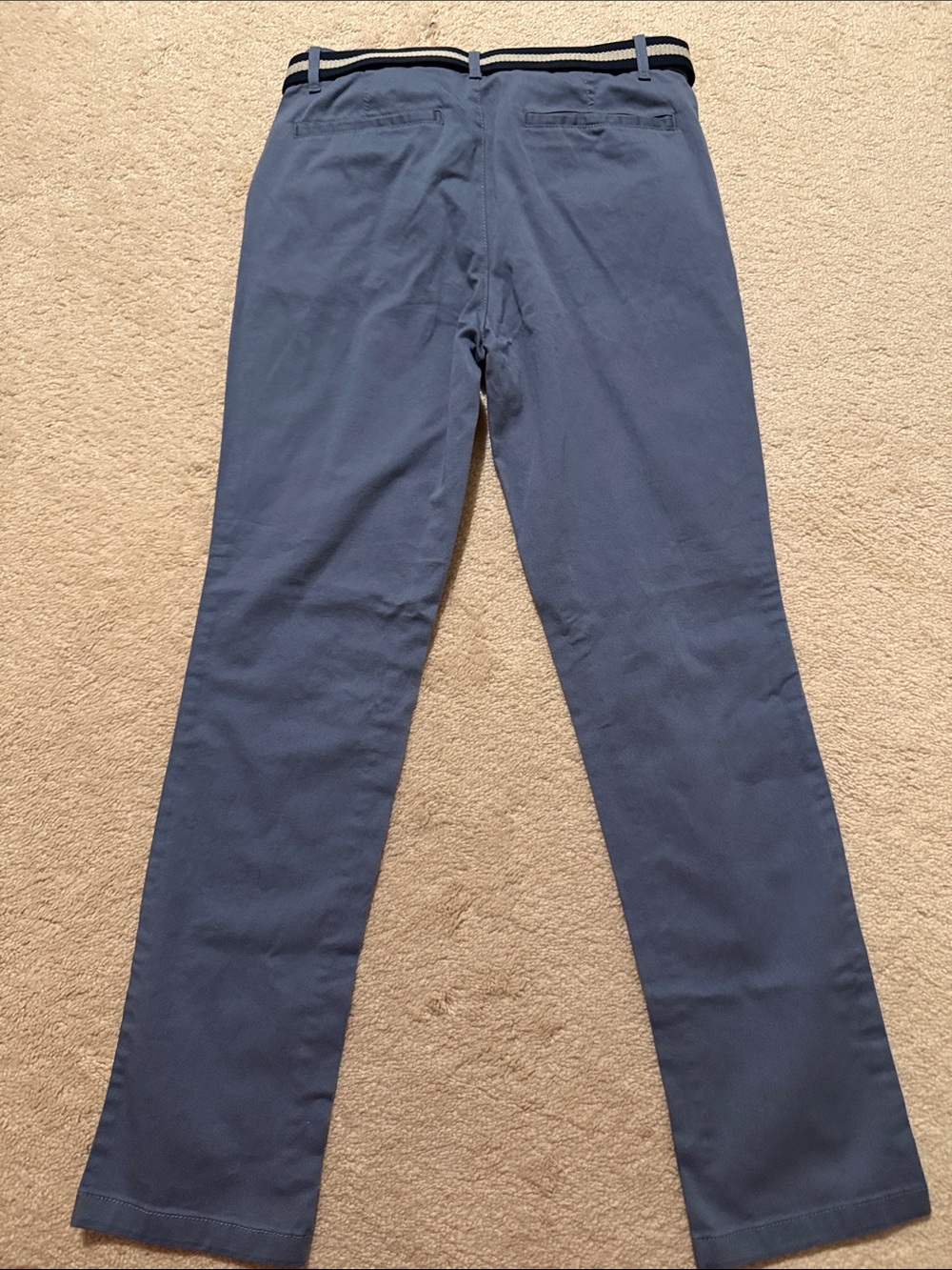 The Children's Place Navy Blue Chino Pants with Striped Belt - Picture 6 of 8